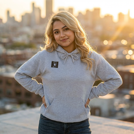 Hoodie — Minimalist The Epitome of Love Text Graphic Pullover