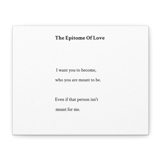 Canvas Print - "The Epitome Of Love" Wall Art