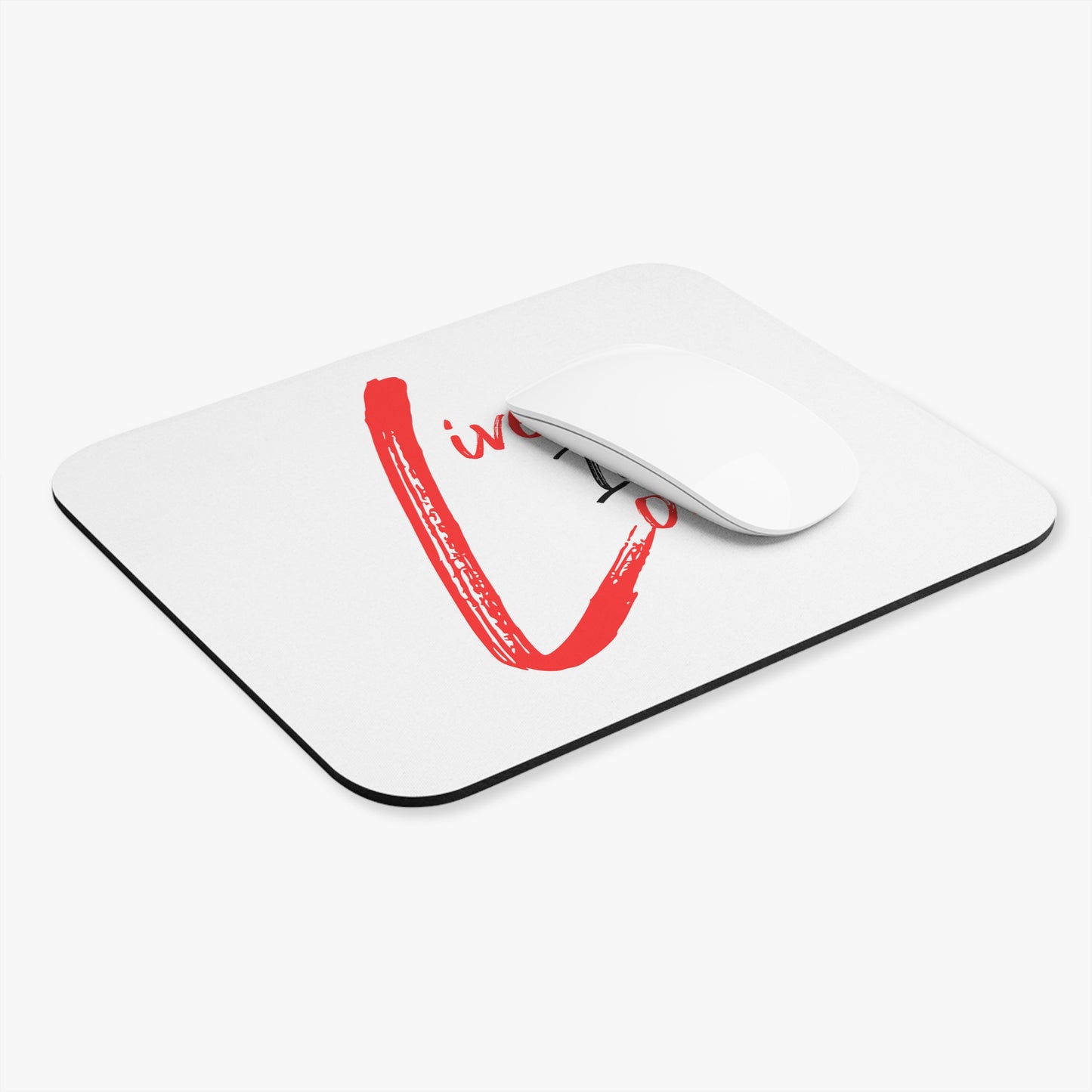 Live In Love Mouse Pad — Inspirational Desk Mat, Romantic Office Gift