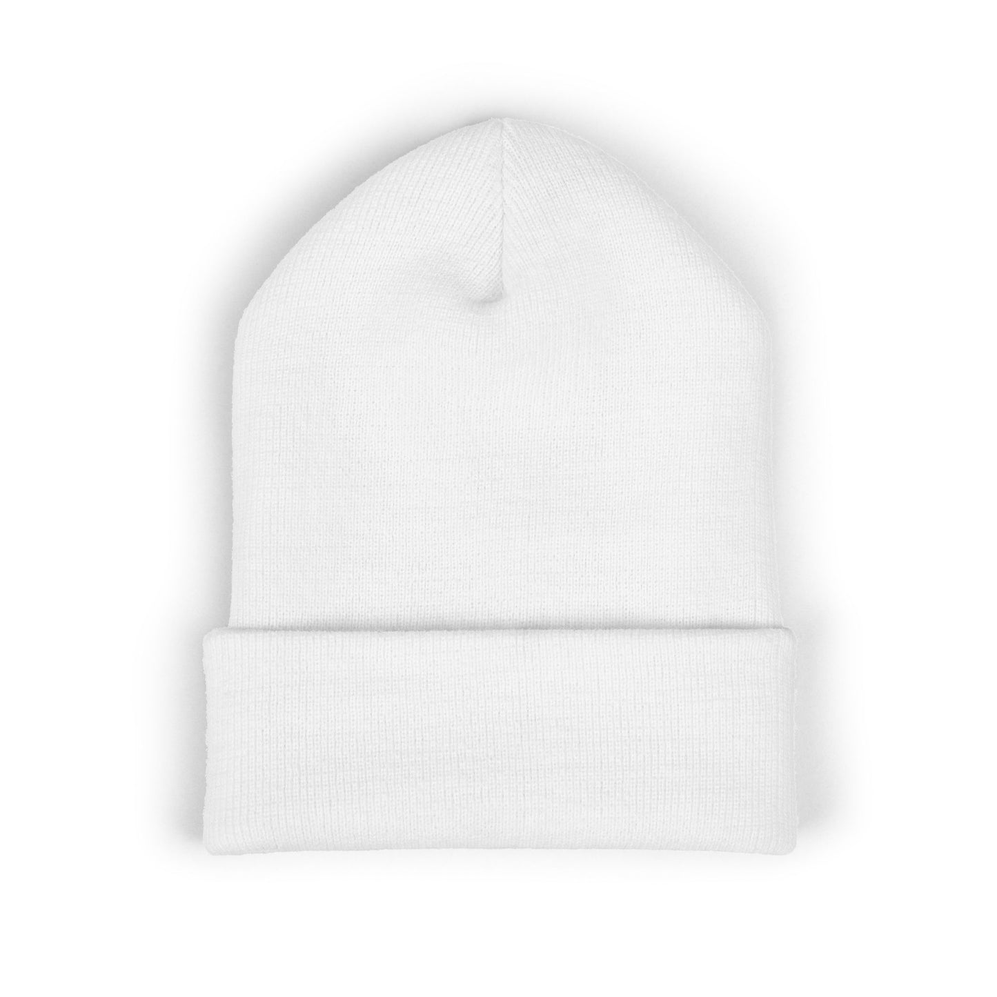 Embroidered Floral Script 'L' Cuffed Beanie — Cozy Monogram Winter Hat