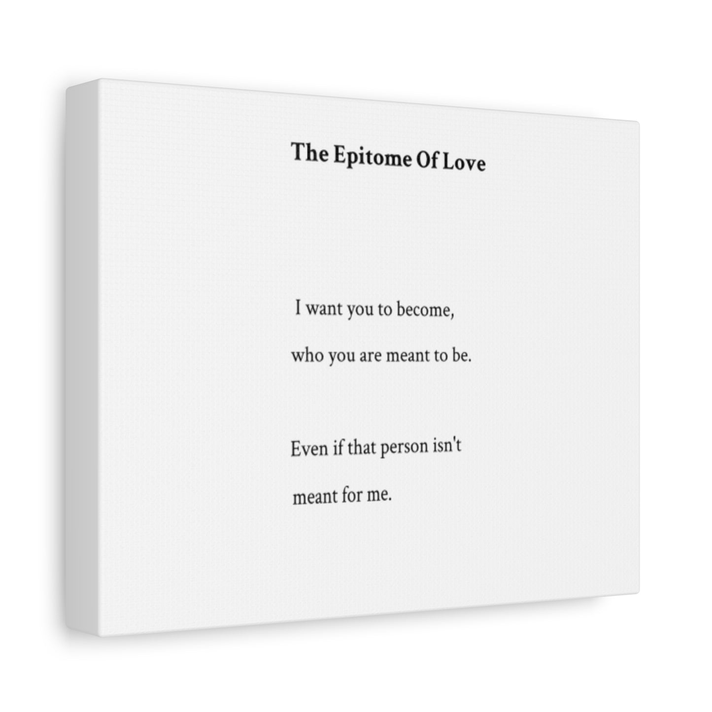 Canvas Print - "The Epitome Of Love" Wall Art
