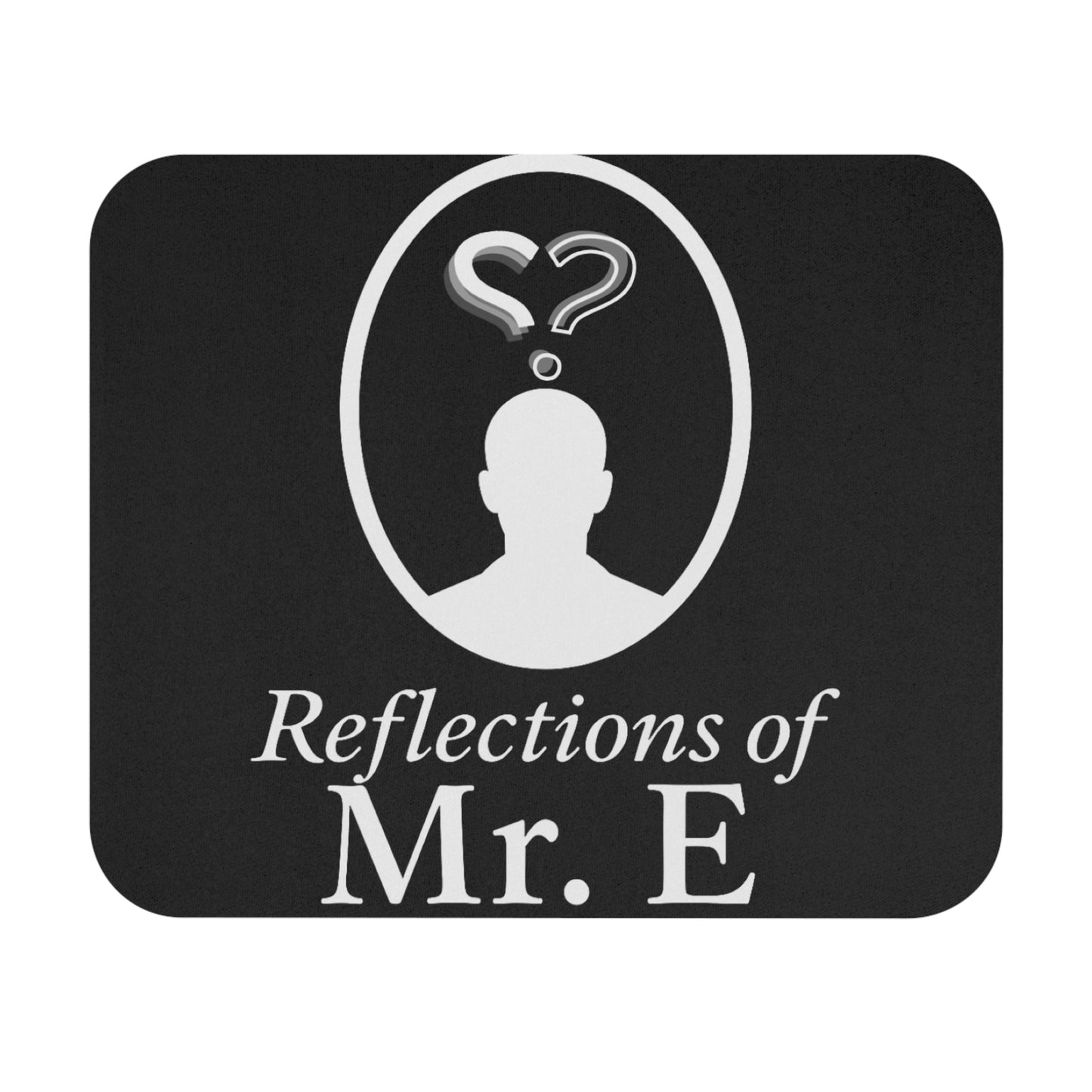 Reflections of Mr. E Mouse Pad — Mystery Silhouette Desk Item