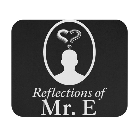 Reflections of Mr. E Mouse Pad — Mystery Silhouette Desk Item
