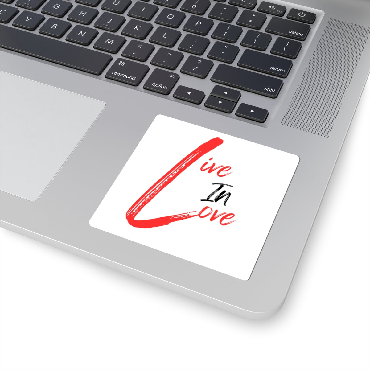 Live In Love Sticker — Romantic Kiss-Cut Vinyl Decal