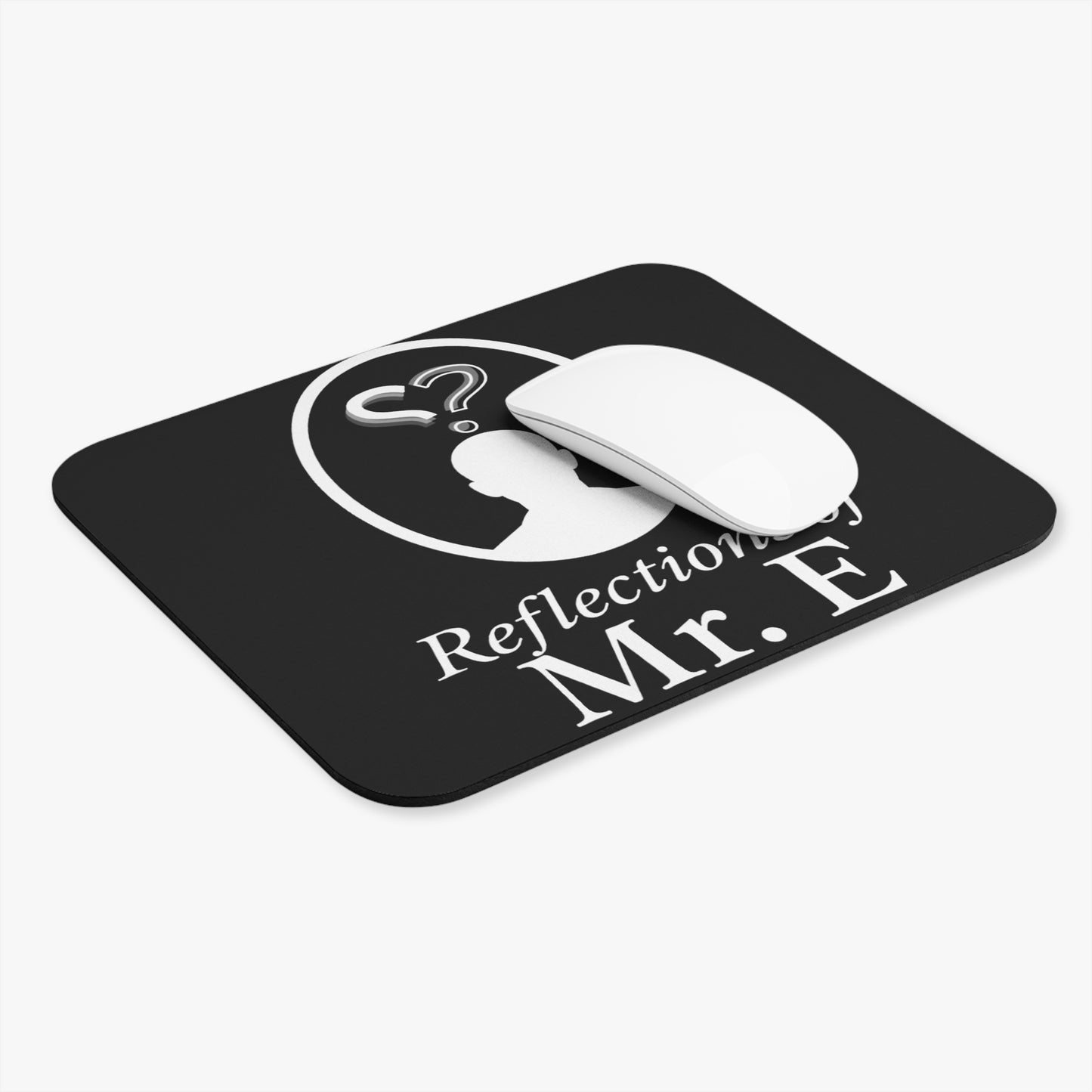 Reflections of Mr. E Mouse Pad — Mystery Silhouette Desk Item