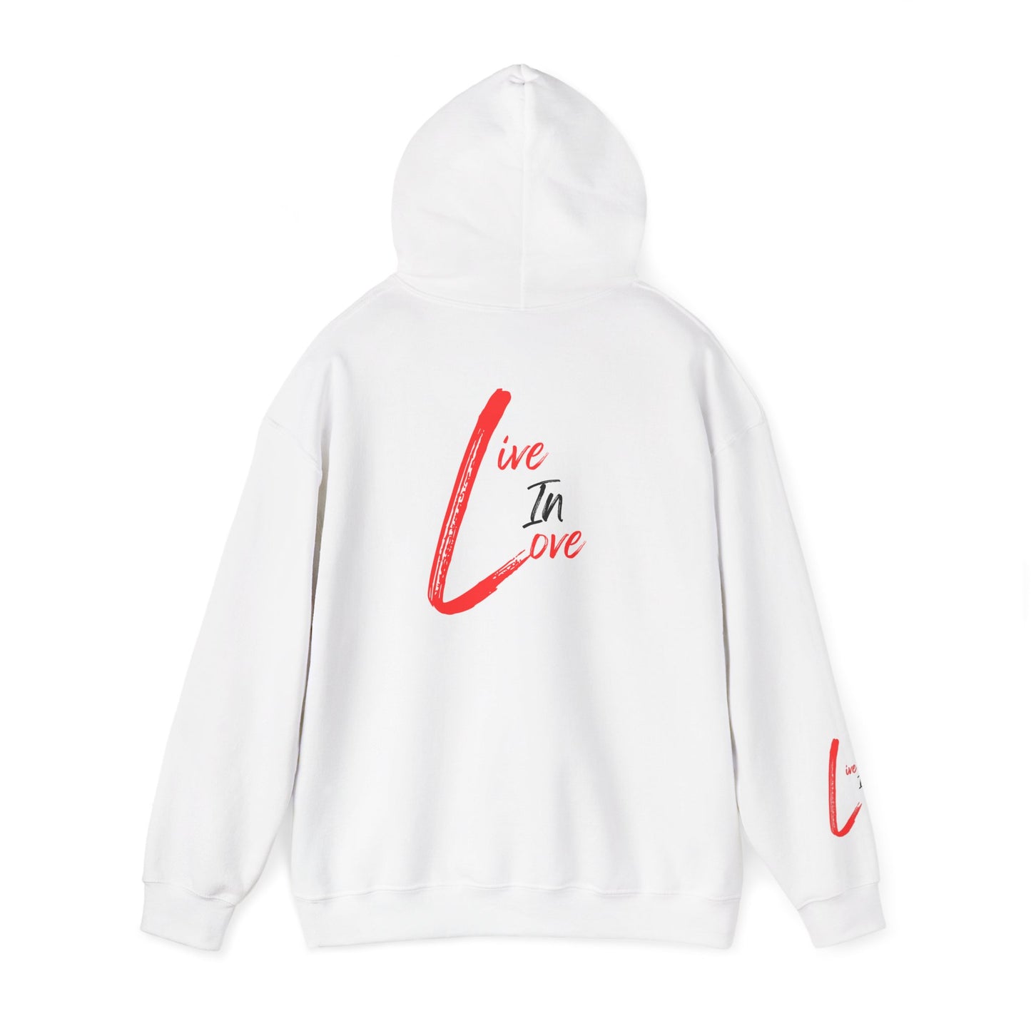 Reflections of Mr. E Hoodie — "Live In Love" Graphic Pullover