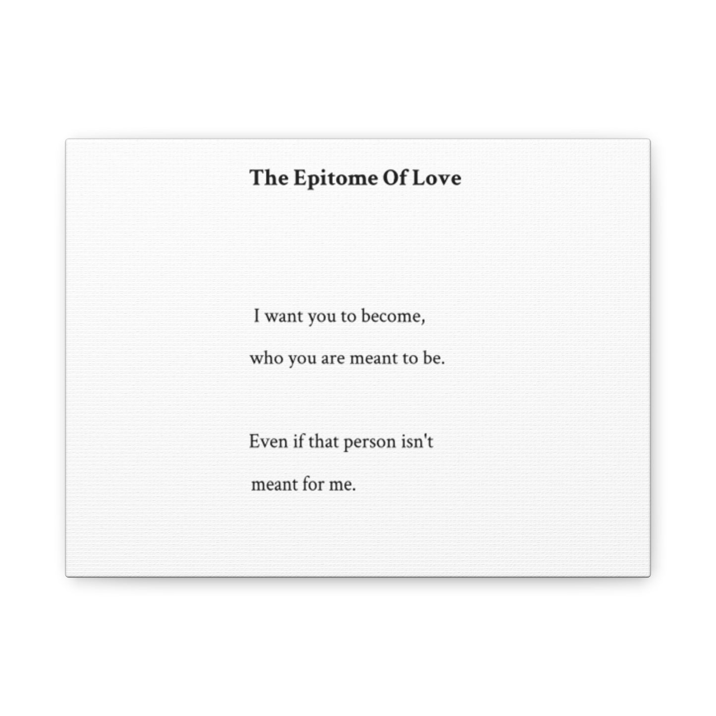 Canvas Print - "The Epitome Of Love" Wall Art