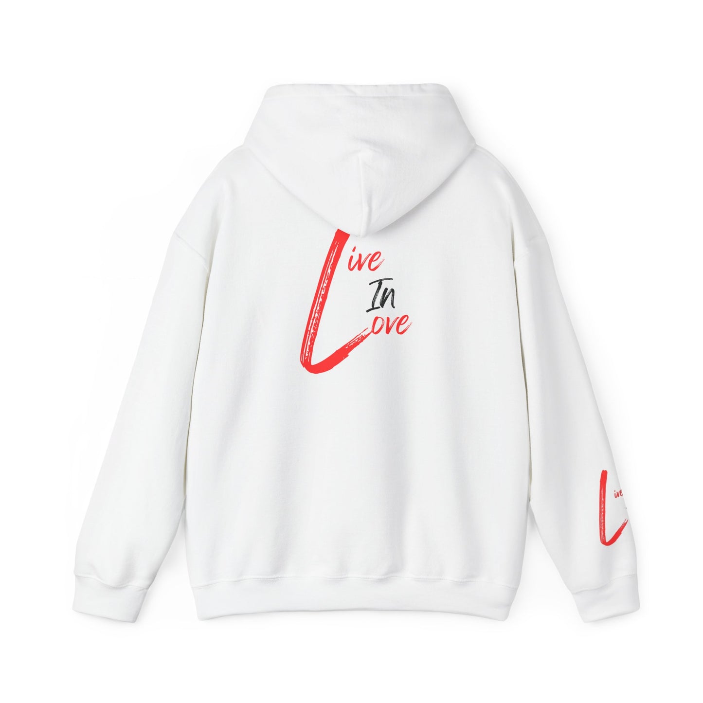 Reflections of Mr. E Hoodie — "Live In Love" Graphic Pullover
