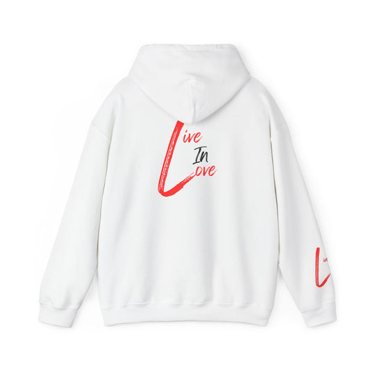 Reflections of Mr. E Hoodie — "Live In Love" Graphic Pullover