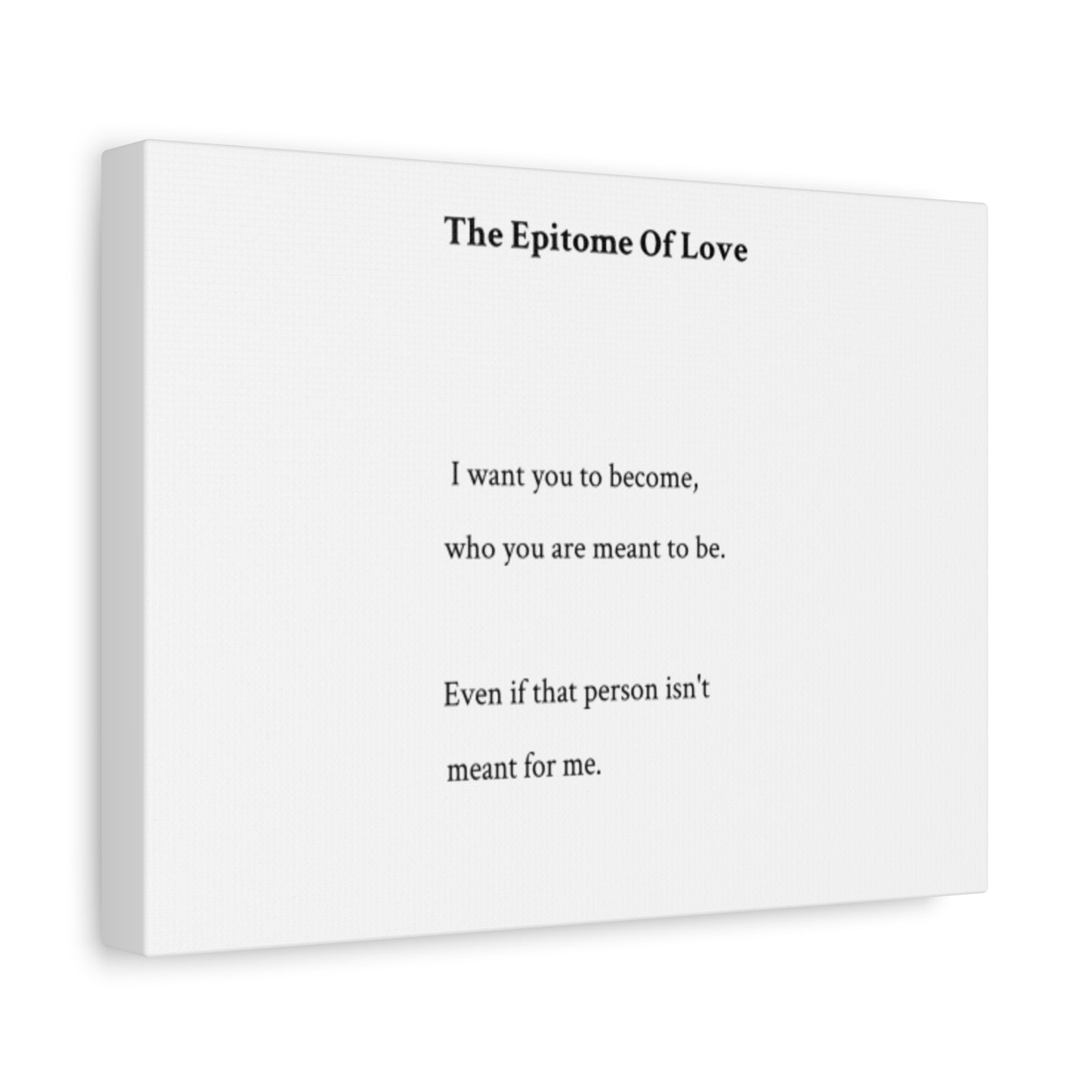 Canvas Print - "The Epitome Of Love" Wall Art