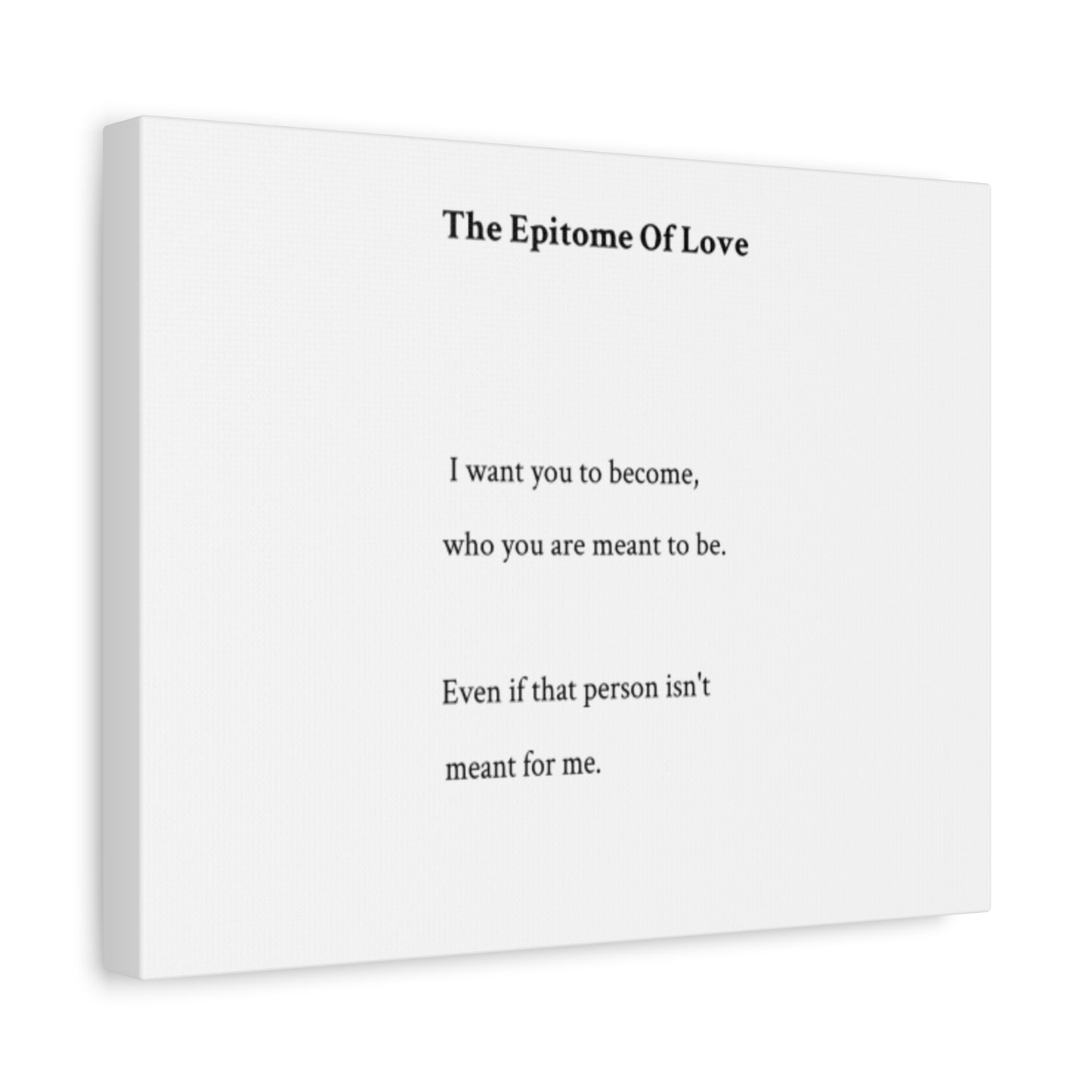 Canvas Print - "The Epitome Of Love" Wall Art