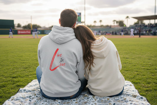 Copy of Hoodie — Minimalist The Epitome of Love Text Graphic Pullover